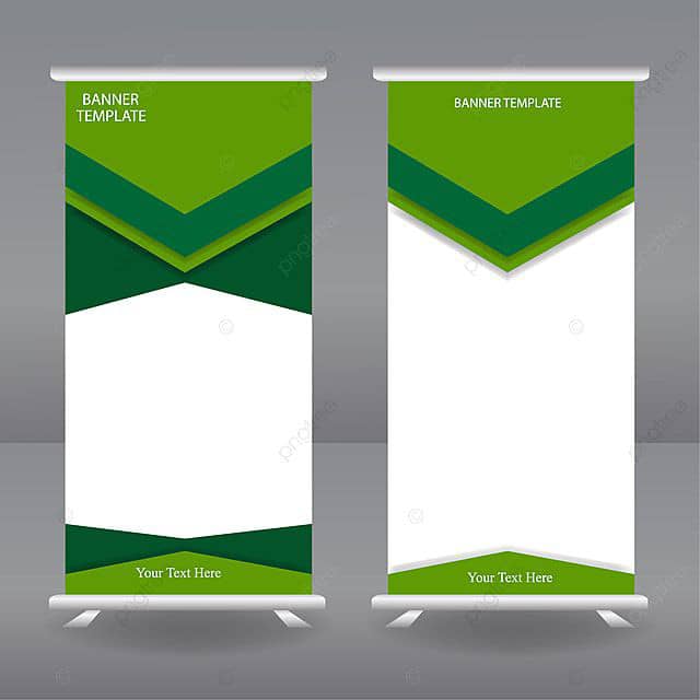 Pull up banner economic black drop